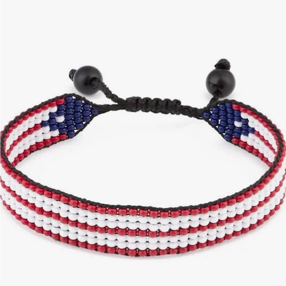 Puerto Rican flag bracelet